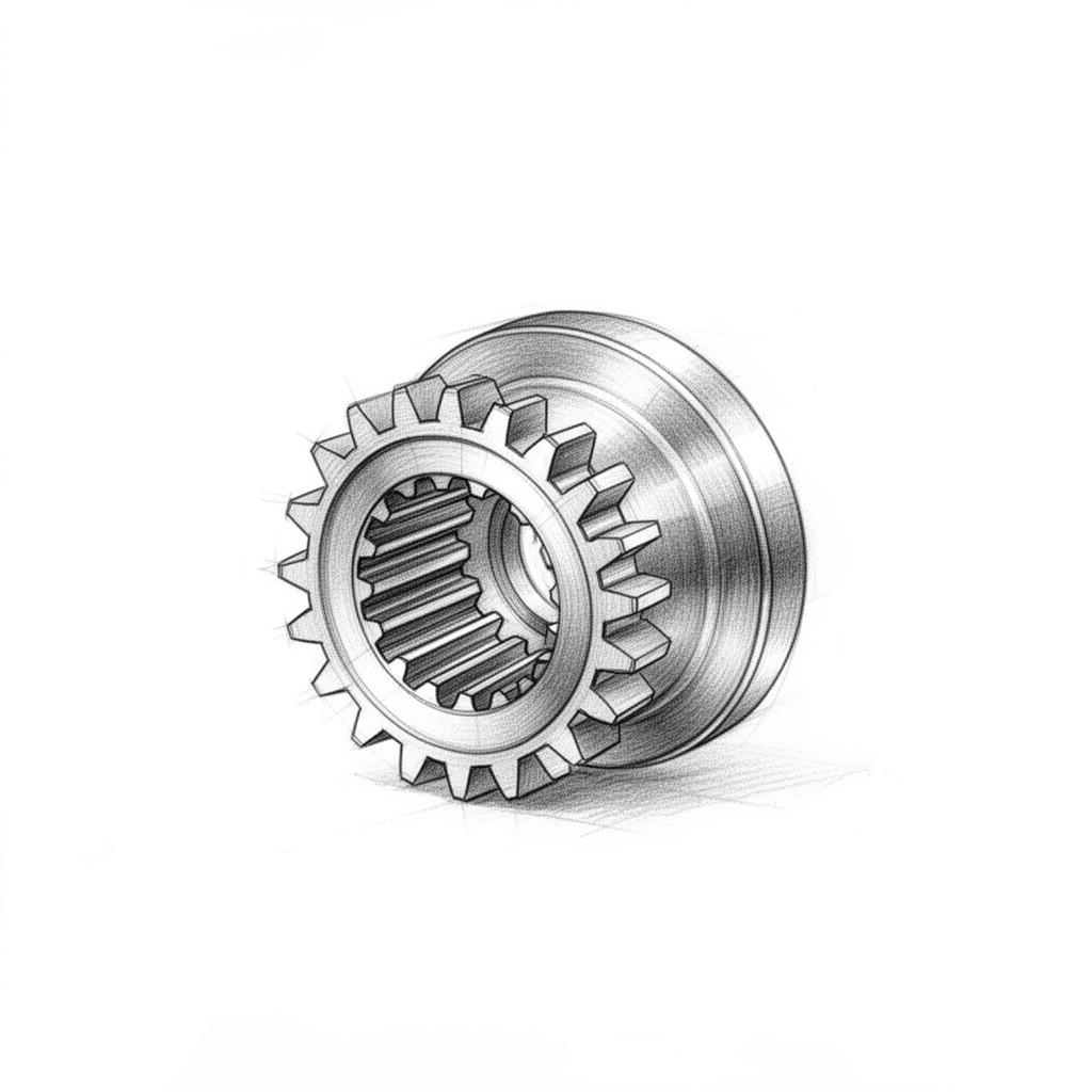 Gear / splined hub concept sketch