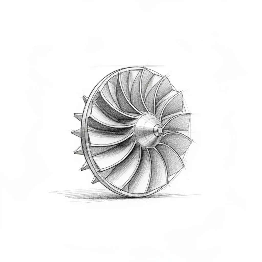 Impeller / turbine concept sketch