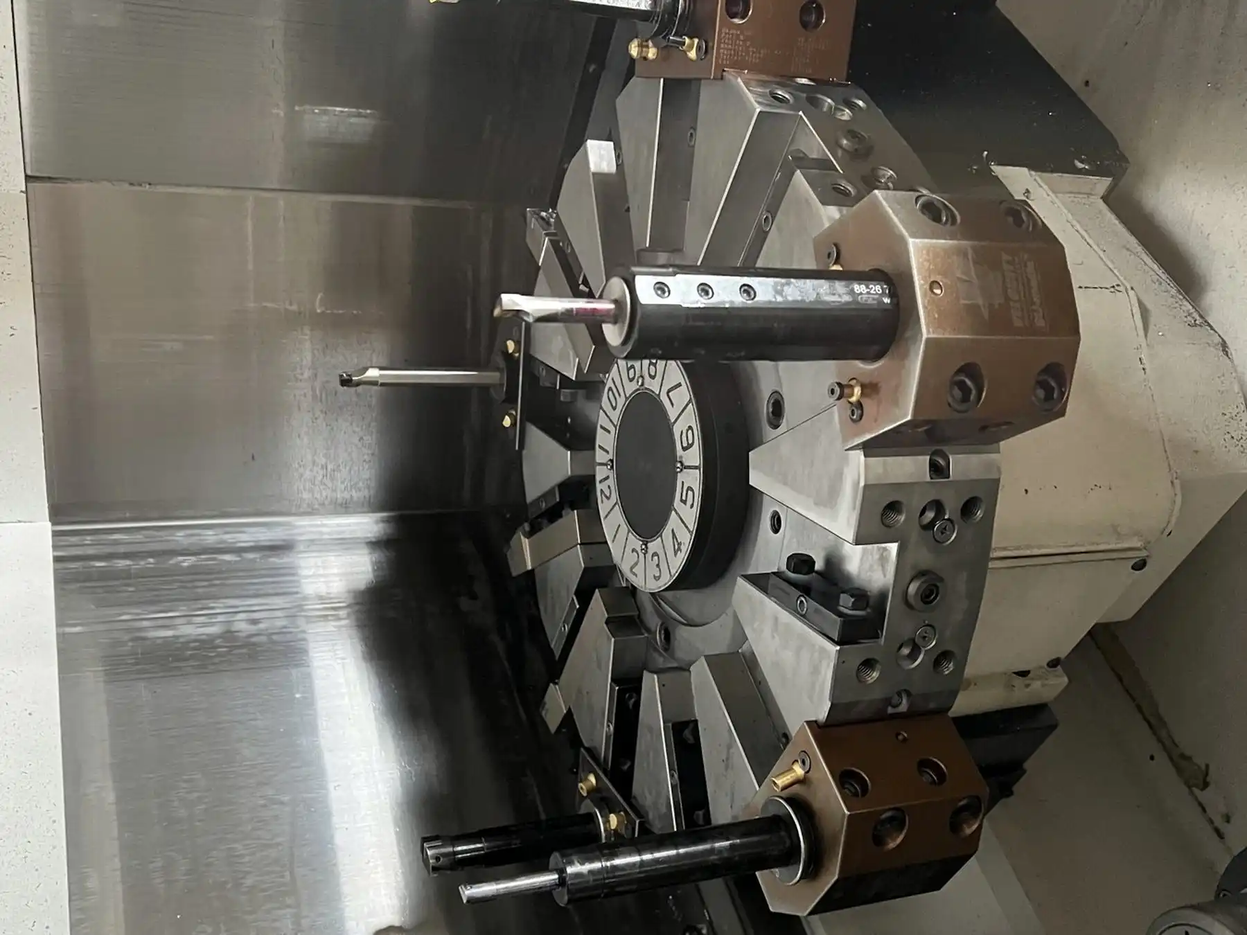 CNC turning center turret and tooling
